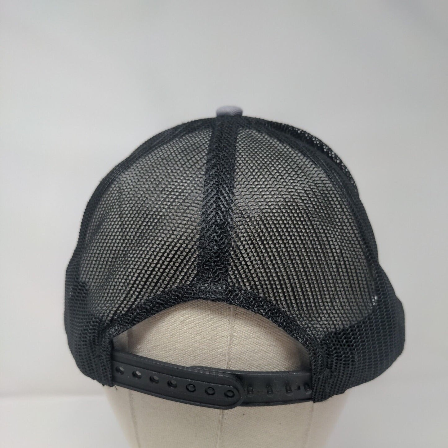 Inferno Snapback Trucker Hat Gray One Size Adjustable Mesh Back Port Authority