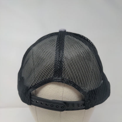 Inferno Snapback Trucker Hat Gray One Size Adjustable Mesh Back Port Authority