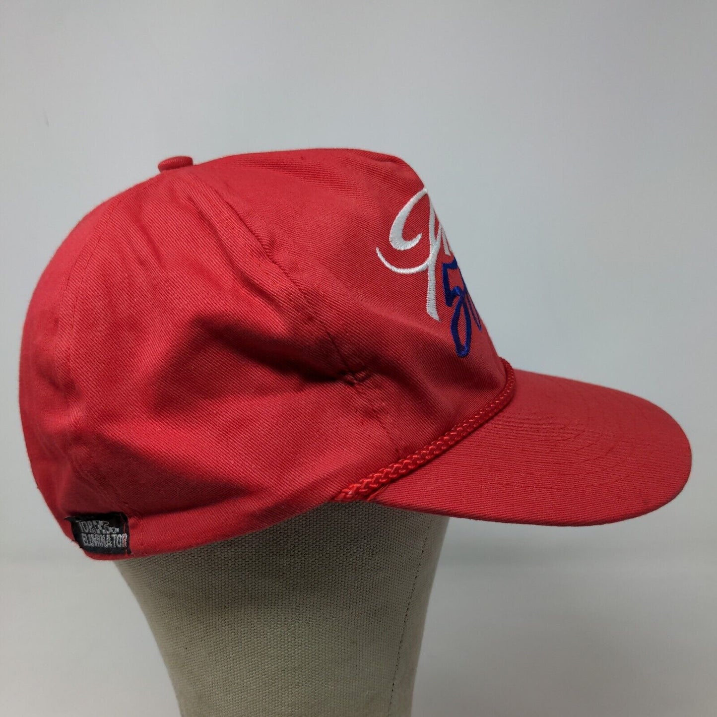 Sport Service Men's Snapback Trucker Hat Red OSFA Embroidered Logo Vintage