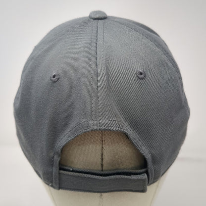 Yupoong Pebble Creek Baseball Cap Gray One Size Adjustable Flexfit 110 Logo Hat