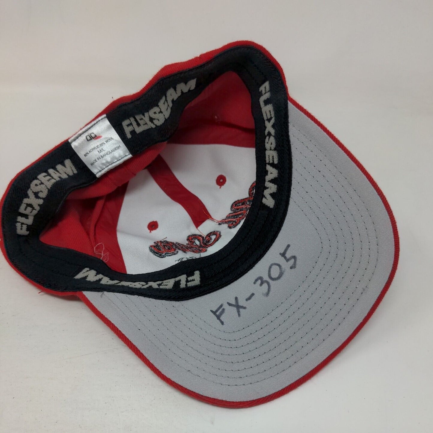All Stars Southwest Fitted Hat Red M/L Flexseam Embroidered Outdoor Cap