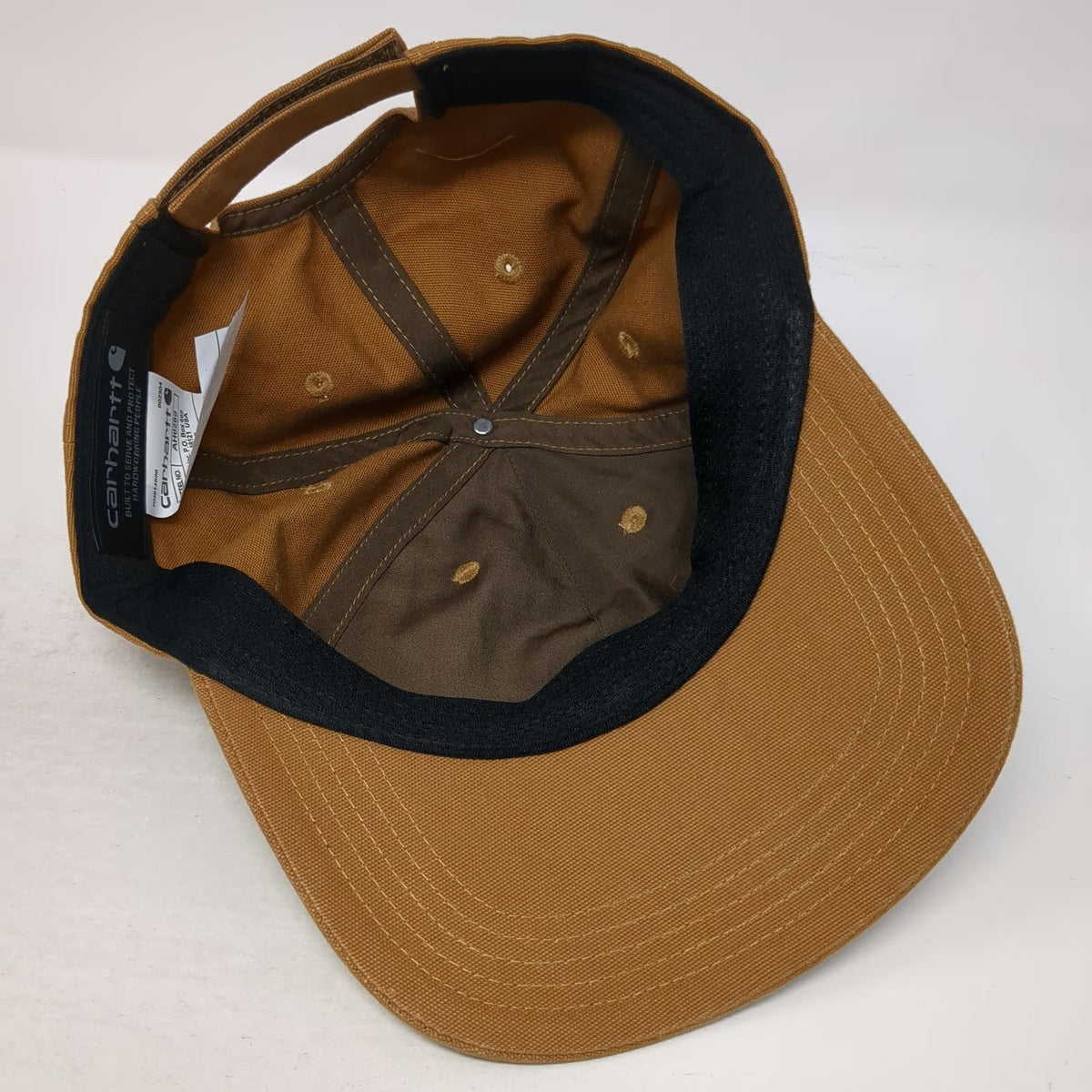 Carhartt Baseball Cap Brown One Size Strapback Canvas Adjustable Workwear Hat
