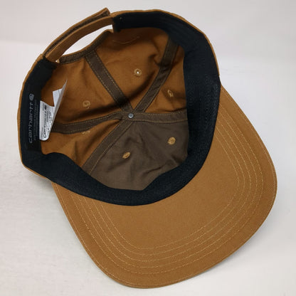 Carhartt Baseball Cap Brown One Size Strapback Canvas Adjustable Workwear Hat