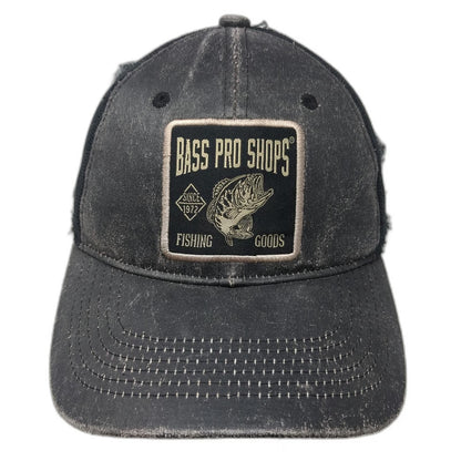 Bass Pro Shops Trucker Hat Gray One Size Mesh Back Patch Graphic Fishing Goods