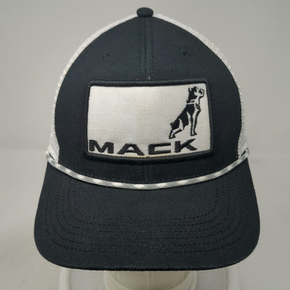 Legacy Mack Trucks Bulldog Logo Trucker Hat Black One Size Mesh Snapback Rope