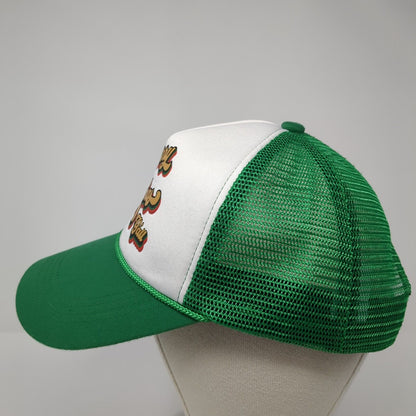 Merry Christmas Y’all Rope Trucker Hat Green One Size Mesh Back Outdoor