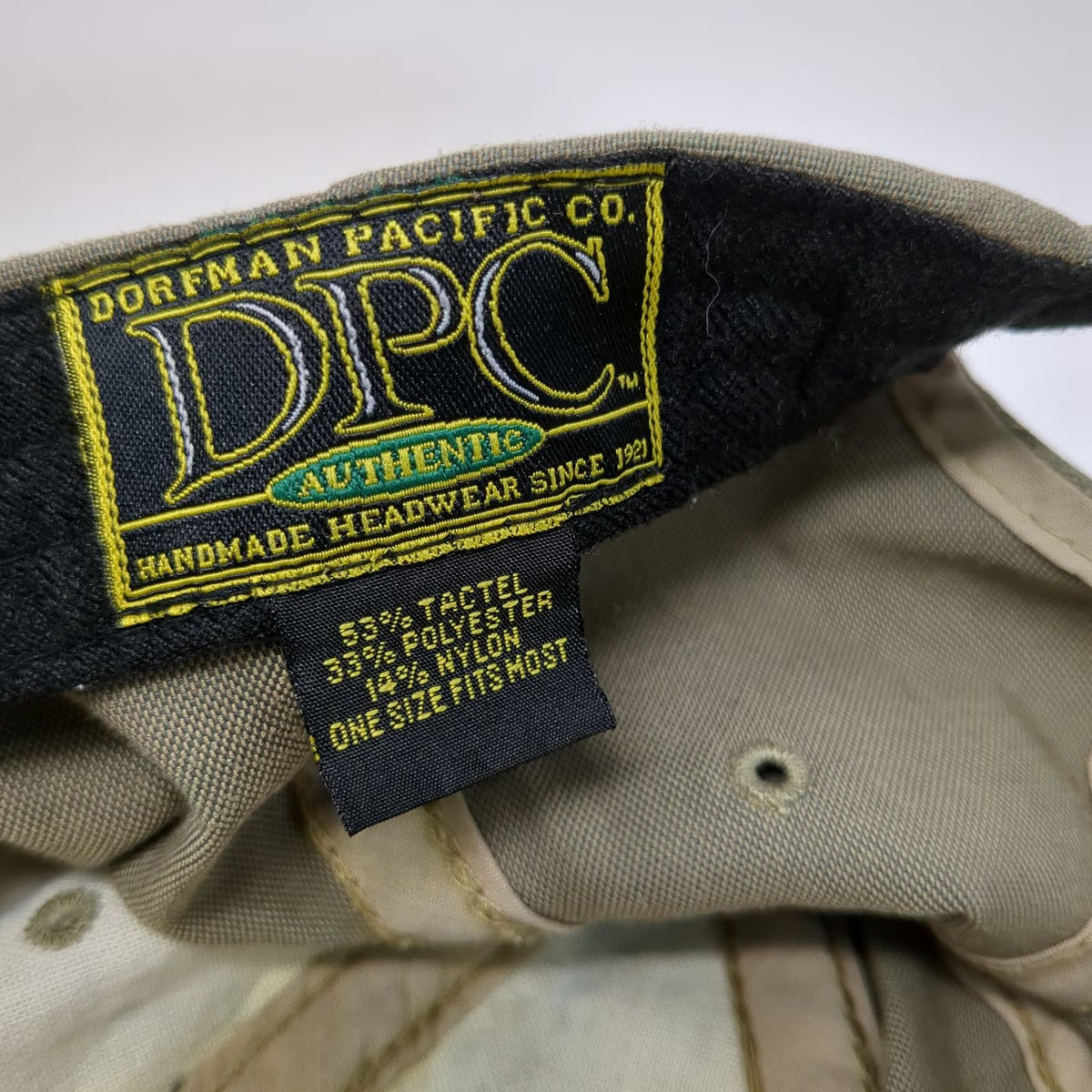 Dorfman Pacific Baseball Cap Green One Size US Army Master Parachutist Badge hat