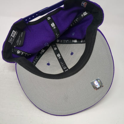 New Era Los Angeles Lakers NBA Snapback Purple One Size Hat Wool Structured Brim