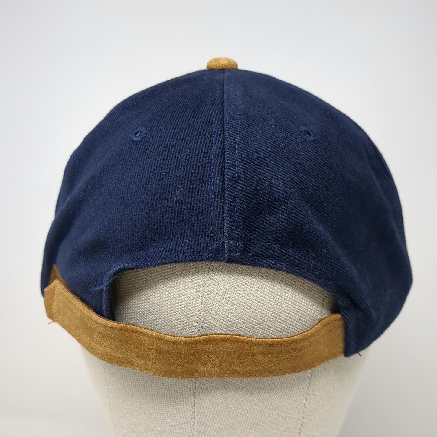 Bovis Lend Lease Baseball Cap Blue Brown Gold One Size Suede Brim Strapback Hat
