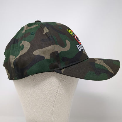 Baseball Cap Green One Size DigSafe 811 Logo Strapback Hat Camo Shovel Safety