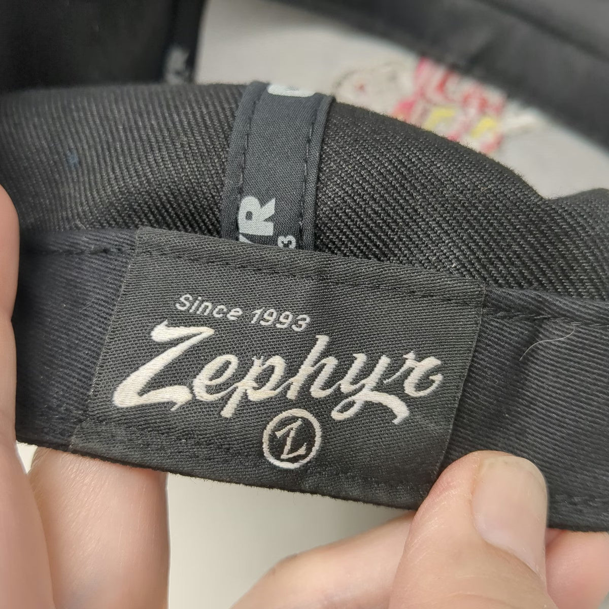 Zephyr Baseball Cap Black 7 5/8 Fitted Puras Fritas French Fry Mascot Hat
