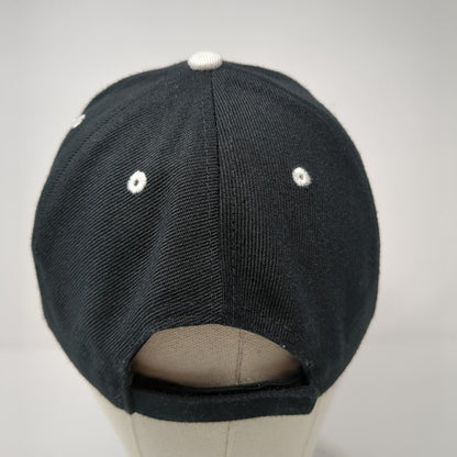NY New York Strapback Hat Black One Size Embroidered 6 Panel Colorblock