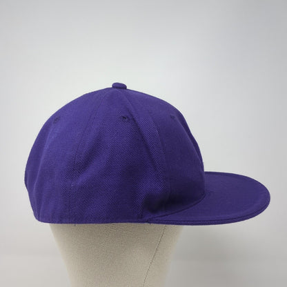 KB ETHOS Fitted Hat Purple 8 Solid Blank 6 Panel Vent Holes Outdoor