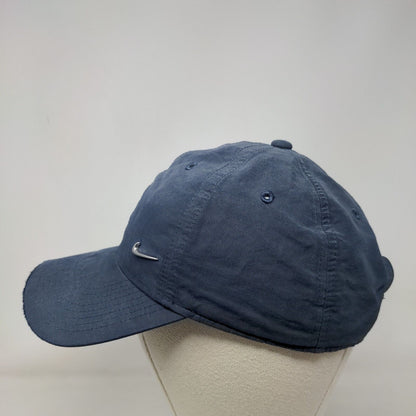 Nike Slideback Hat Blue OSFM Adjustable Heritage 86 Swoosh Vent Holes