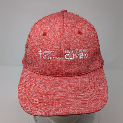 American Lung Association Fight For Air Climb Strapback Hat Red OS Hit Wear