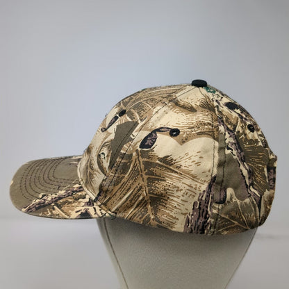 PPG Baseball Cap One Size Beige Camo Leaf Pattern Adjustable Slideback Strap Hat