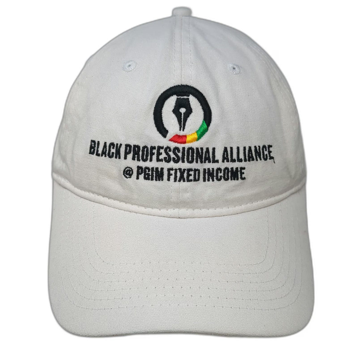 Port Company Baseball Cap White One Size Strapback PGIM Fixed Income Cotton Hat