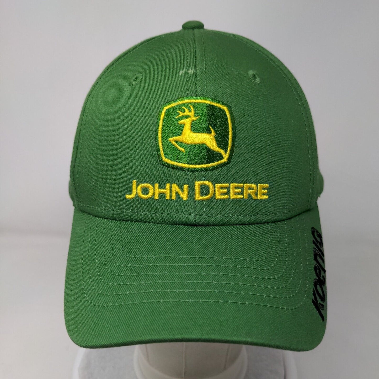 John Deere Koenig Slideback Hat Green OSFM Embroidered Solid 6 Panel