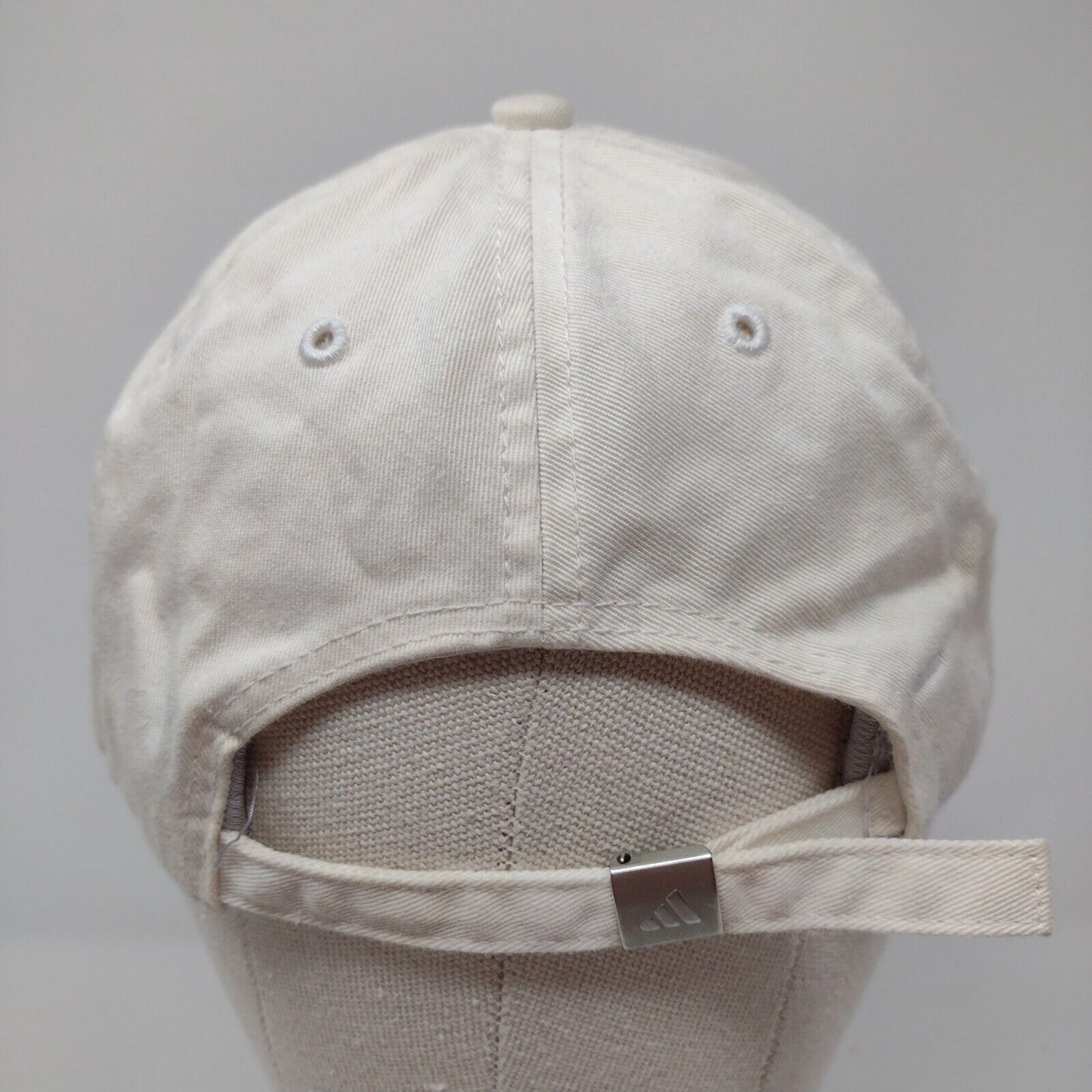 Adidas Climalite Slideback Hat White OSFA Adjustable Embroidered 6 Panel Cotton