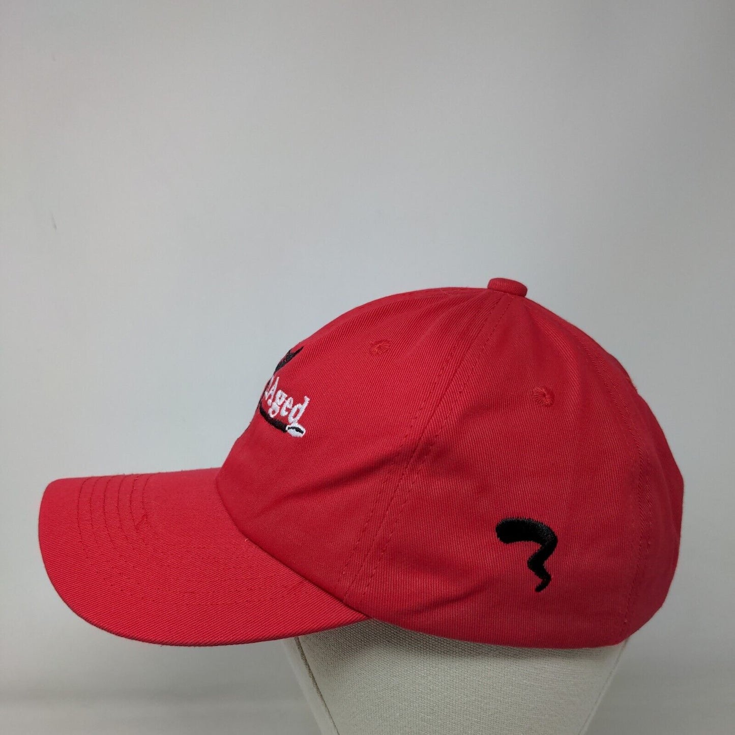 Breakmark Strapback Hat Red One Size Embroidered Pacific Headwear