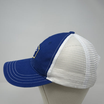 PT Solutions Snapback Trucker Hat Blue Large Mesh Back Richardson