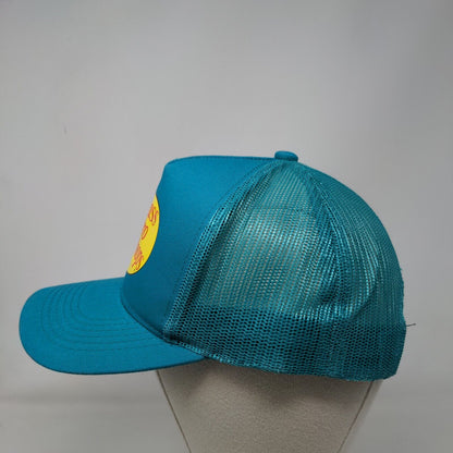 Bass Pro Shops Snapback Trucker Hat Blue OSFM Gone Fishing Mesh Back