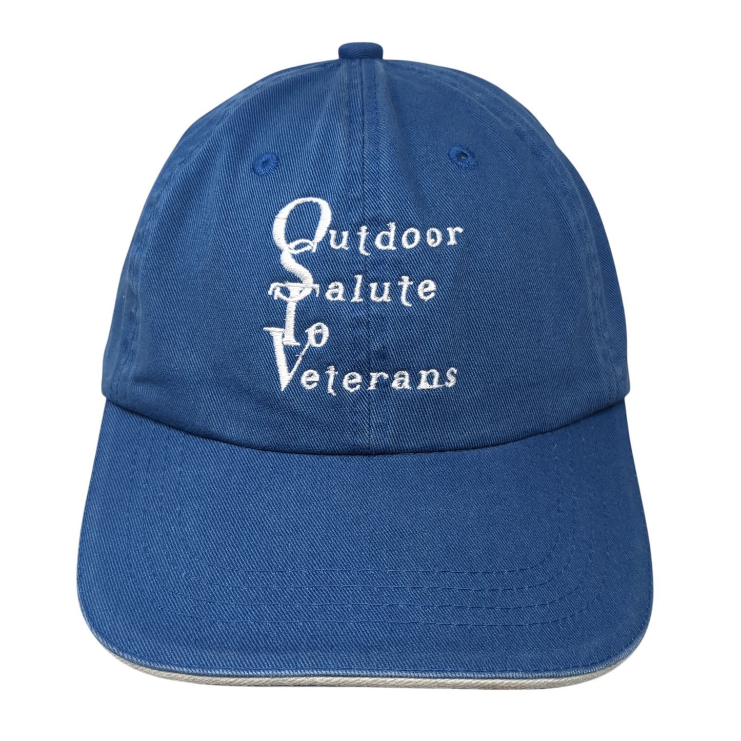 Outdoor Salute To Veterans Strapback Hat Blue One Size Port Authority