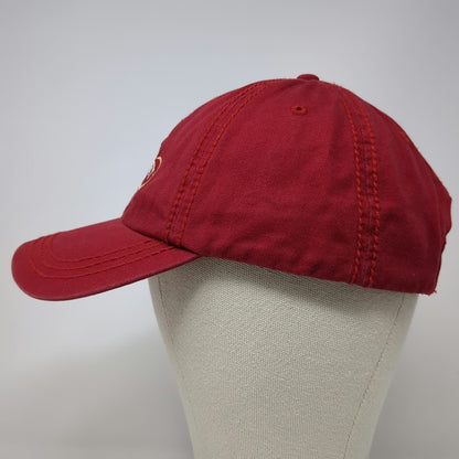 Ocean Beauty Seafoods Red One Size Baseball Cap Hat Embroidered Logo Strapback