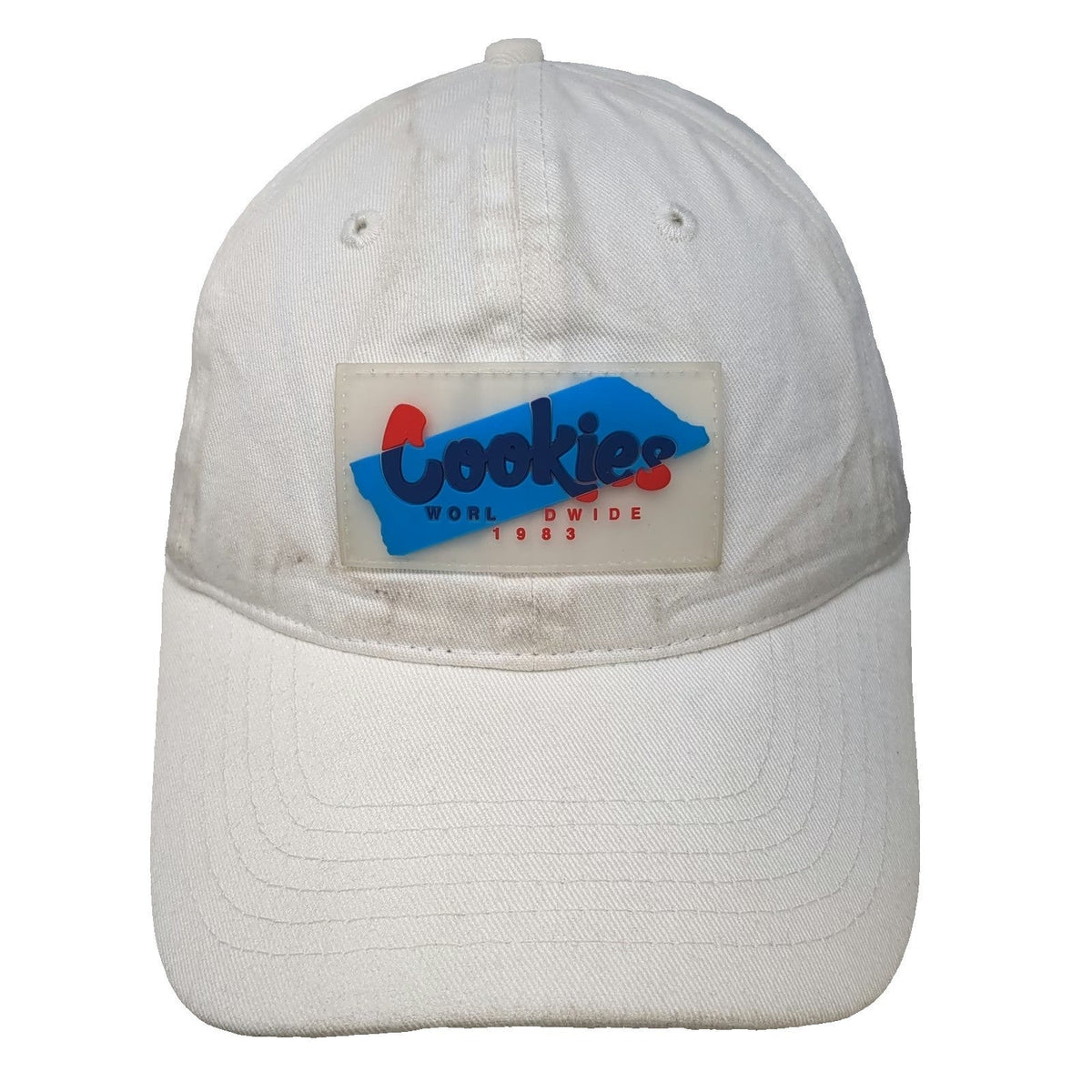 Cookies Baseball Cap White One Size Slideback Cotton Worldwide Bird Logo Hat