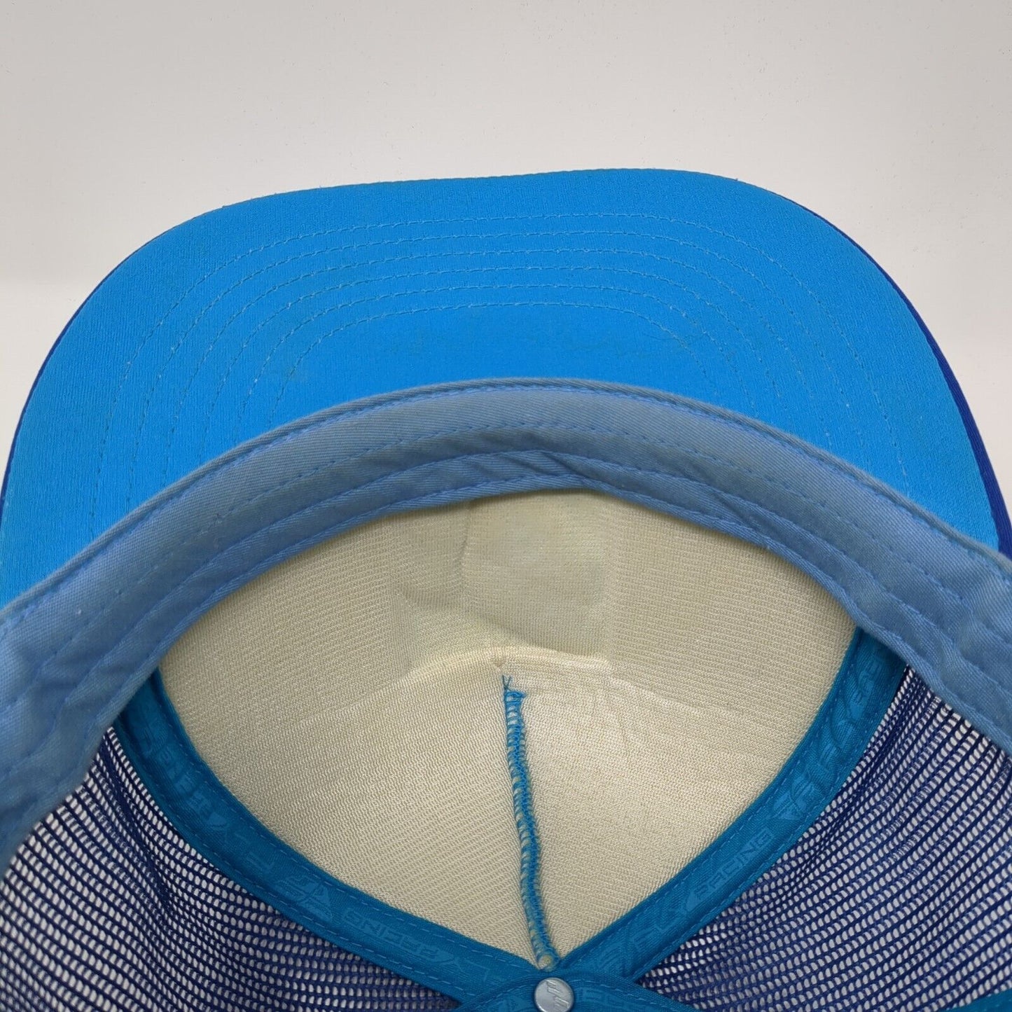 Fly Racing Snapback Mesh Back Trucker Hat Blue One Size Yupoong