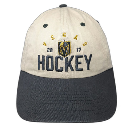 Vegas Golden Knights NHL Fan Favorite Snapback Hat Beige Black OSFM 2017 Shield