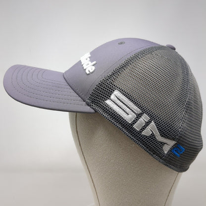 TaylorMade Fitted Mesh Back Trucker Hat Gray L/XL A-Flex Embroidered