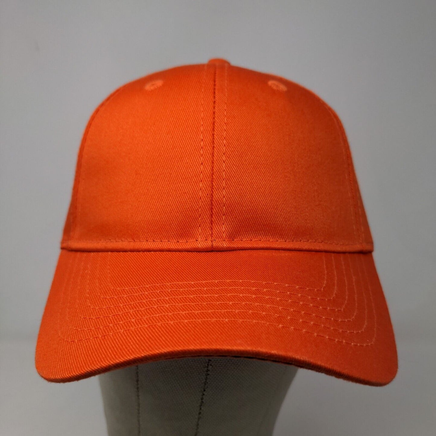 Port & Company Boy's Strapback Hat Orange Blank Adjustable 100% Cotton