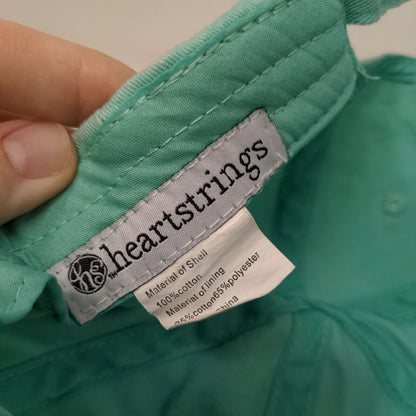 Cinderella's Ball Slideback Hat Blue One Size Embroidered Heartstrings