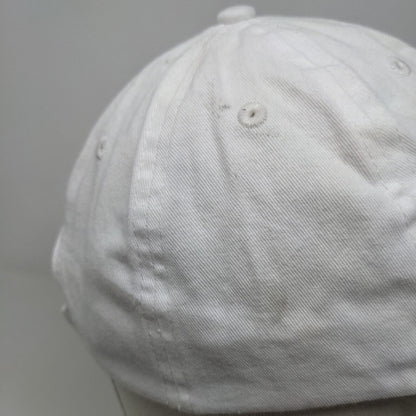 Infinity Men's Strapback Hat White OSFM Blank Vent Holes Adjustable