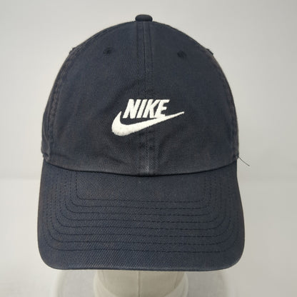 Nike Swoosh Slideback Hat Blue One Size Spell Out Embroidered Outdoor