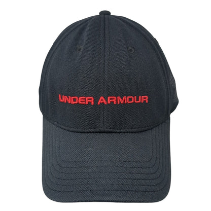 Under Armour Fitted Baseball Cap Black XL Lightweight Embroidered 6 Panel