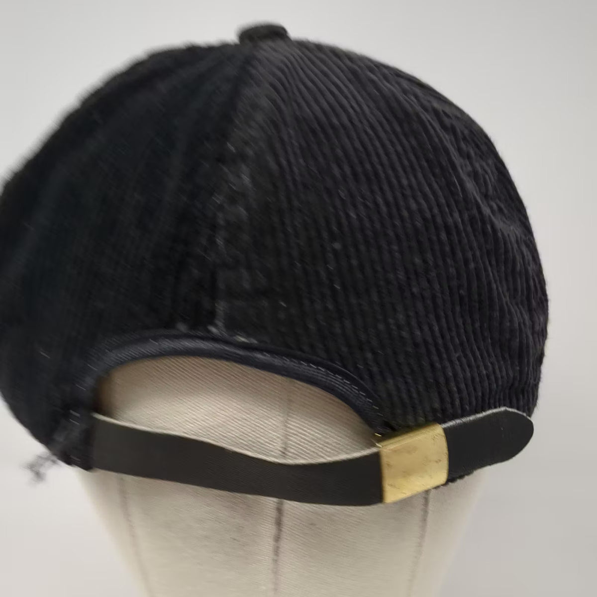 Black Corduroy 5 Panel Hat Freight Agency Billings MT Rope USA Embroidered OS