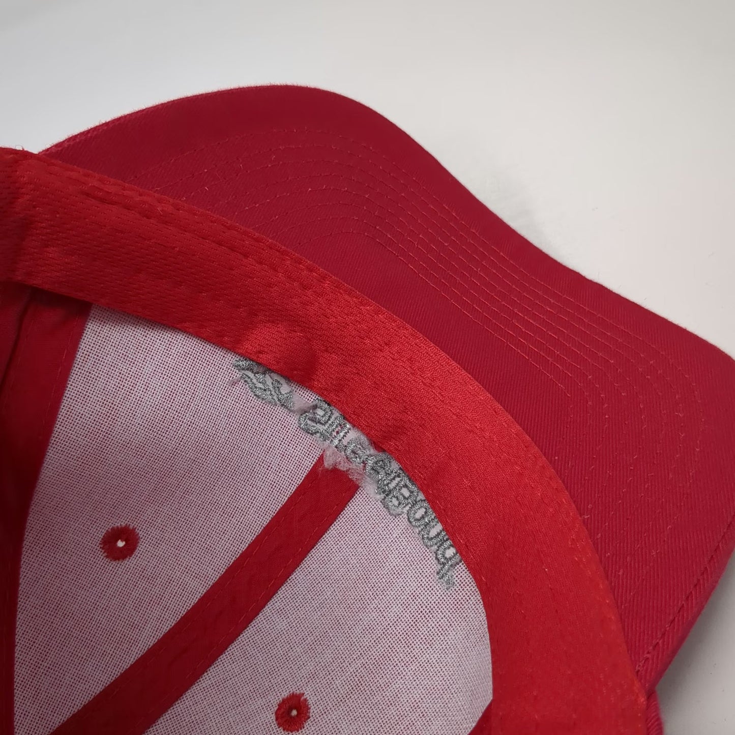 Port Authority Baseball Cap Red One Size Strapback StreetBond Logo hat Cotton