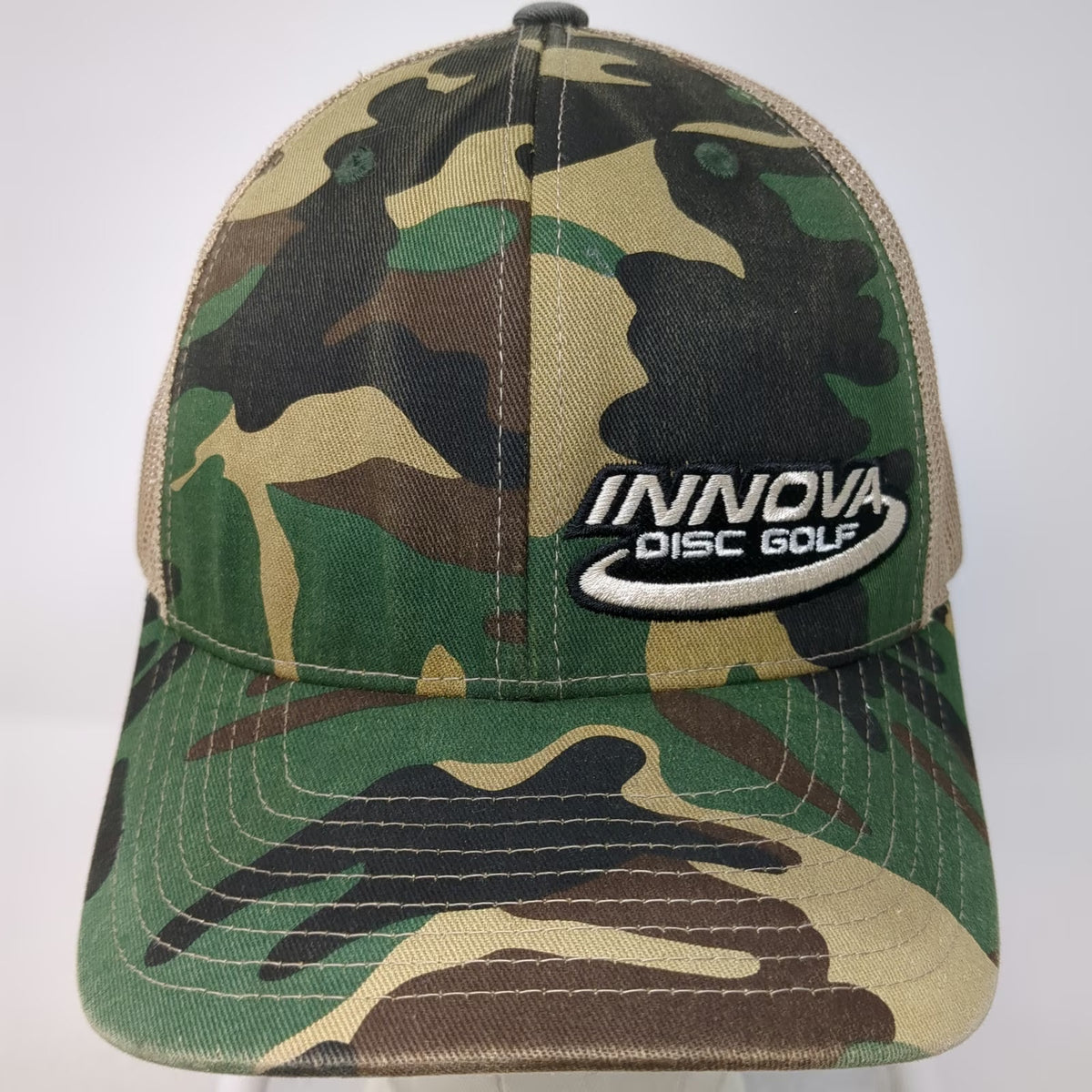 Innova Disc Golf Trucker Hat Green Camo Mesh Back Snapback One Size Outdoors