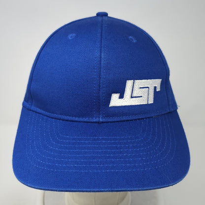 JST Snapback Hat Blue One Size Adjustable Embroidered 6 Panel Port Authority