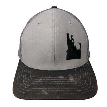 Idaho Snapback Trucker Hat Gray One Size Mesh Back Hunting Richardson