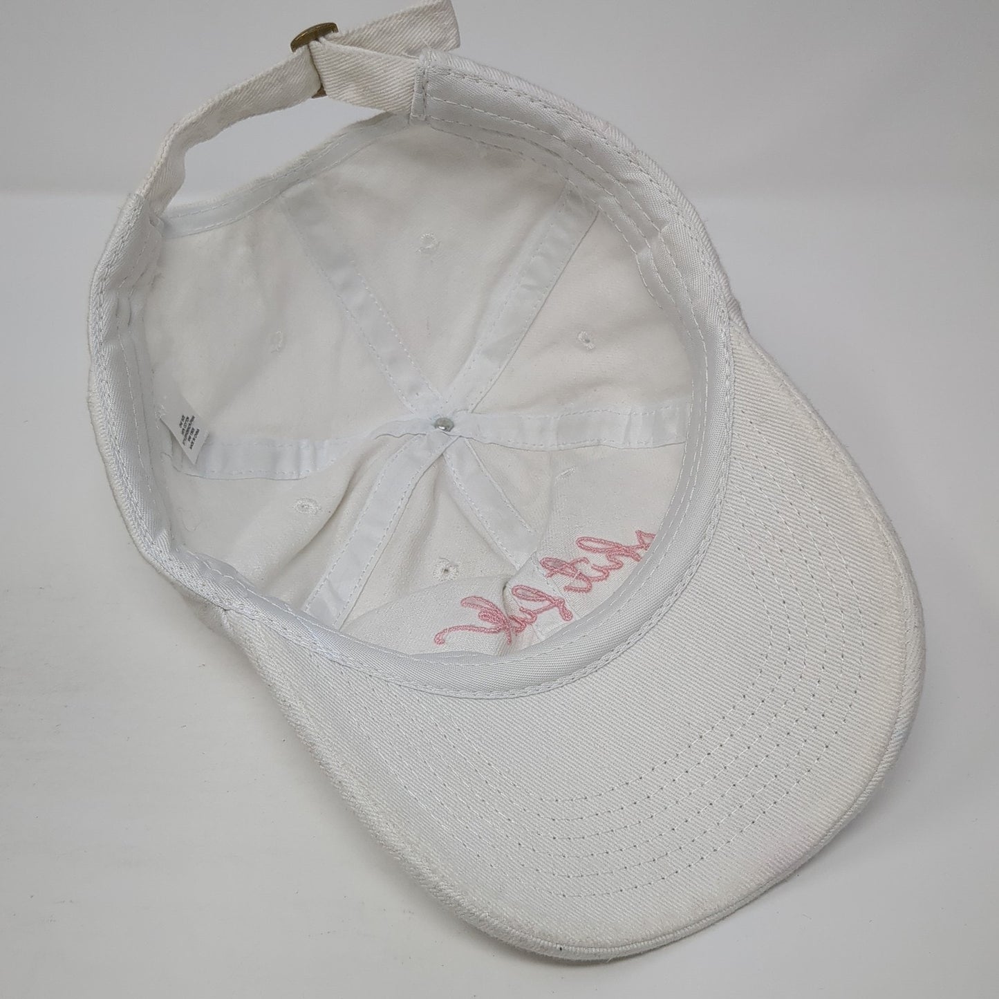 S**t F**k Slideback Baseball Cap White One Size Adjustable Embroidered 6 Panel