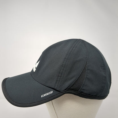 Adidas Aeroready Strapback Hat Black One Size Solid 3 Stripes Running