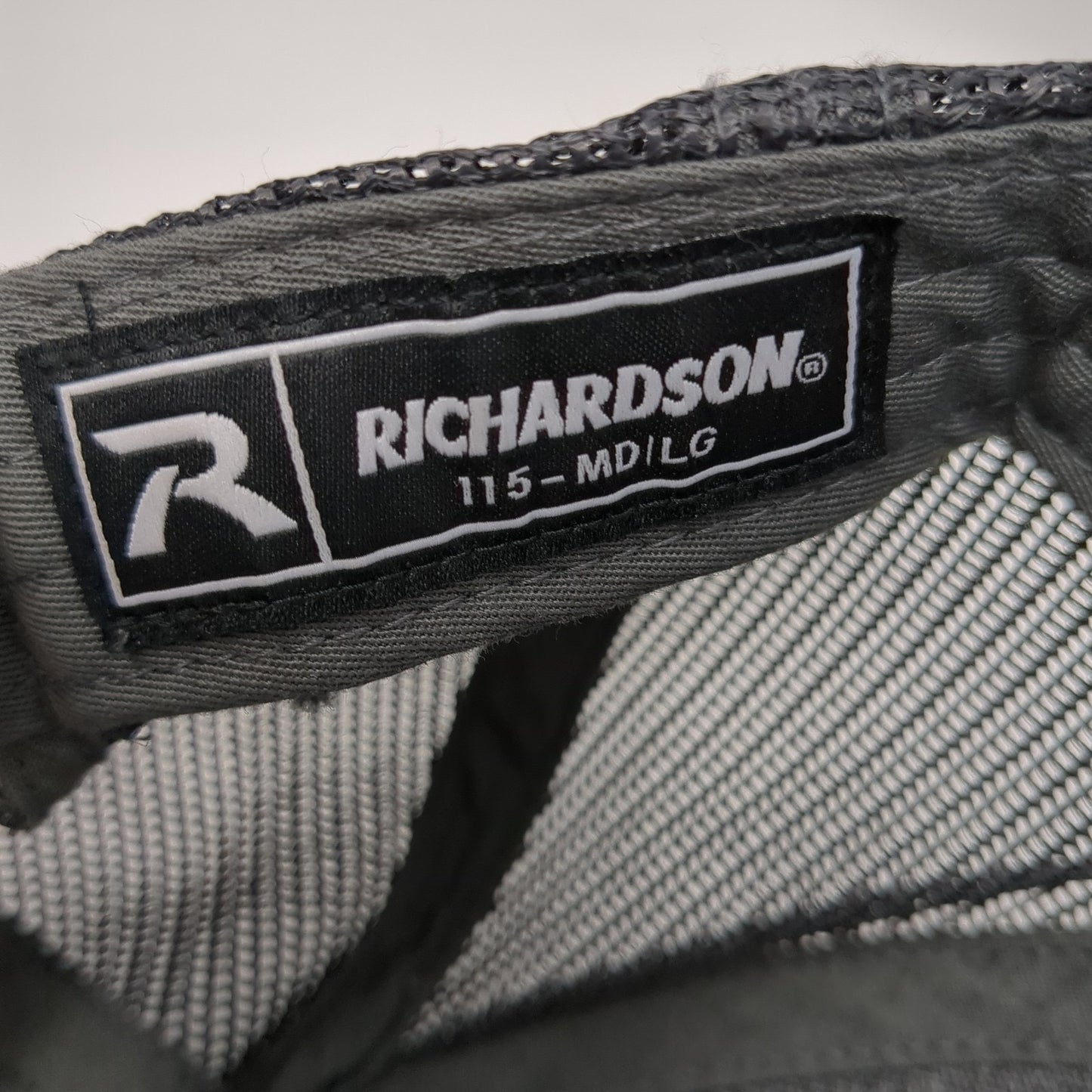 Mountain Snapback Trucker Hat Gray Large Adjustable Mesh Back Richardson