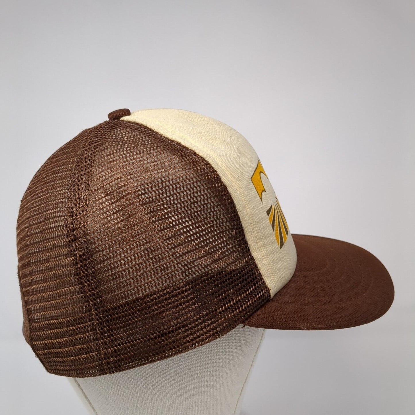 Montana Merchandising Inc Snapback Trucker Hat Brown One Size Mesh Back