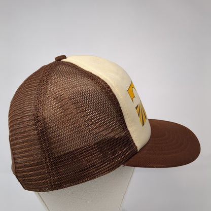 Montana Merchandising Inc Snapback Trucker Hat Brown One Size Mesh Back