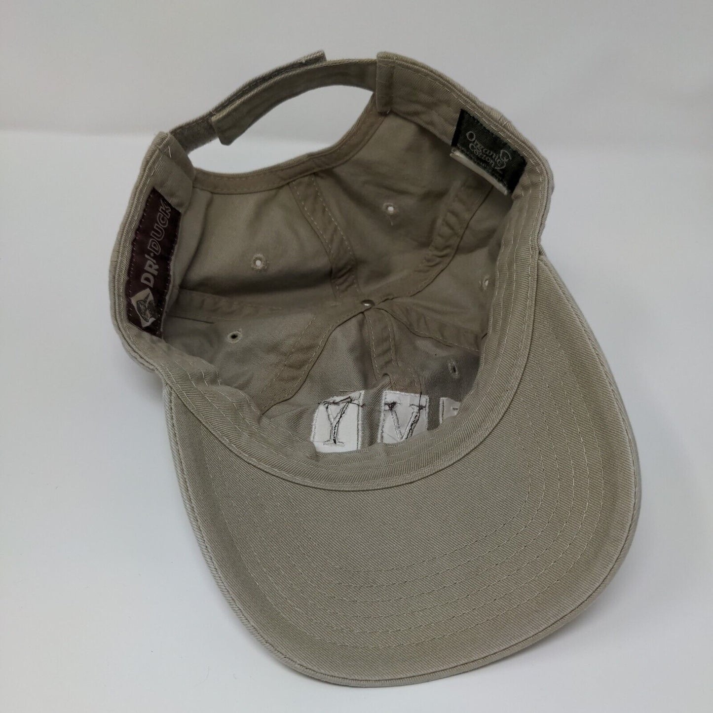Ivy Design Strapback Hat Tan One Size Embroidered 6 Panel Dri-Duck