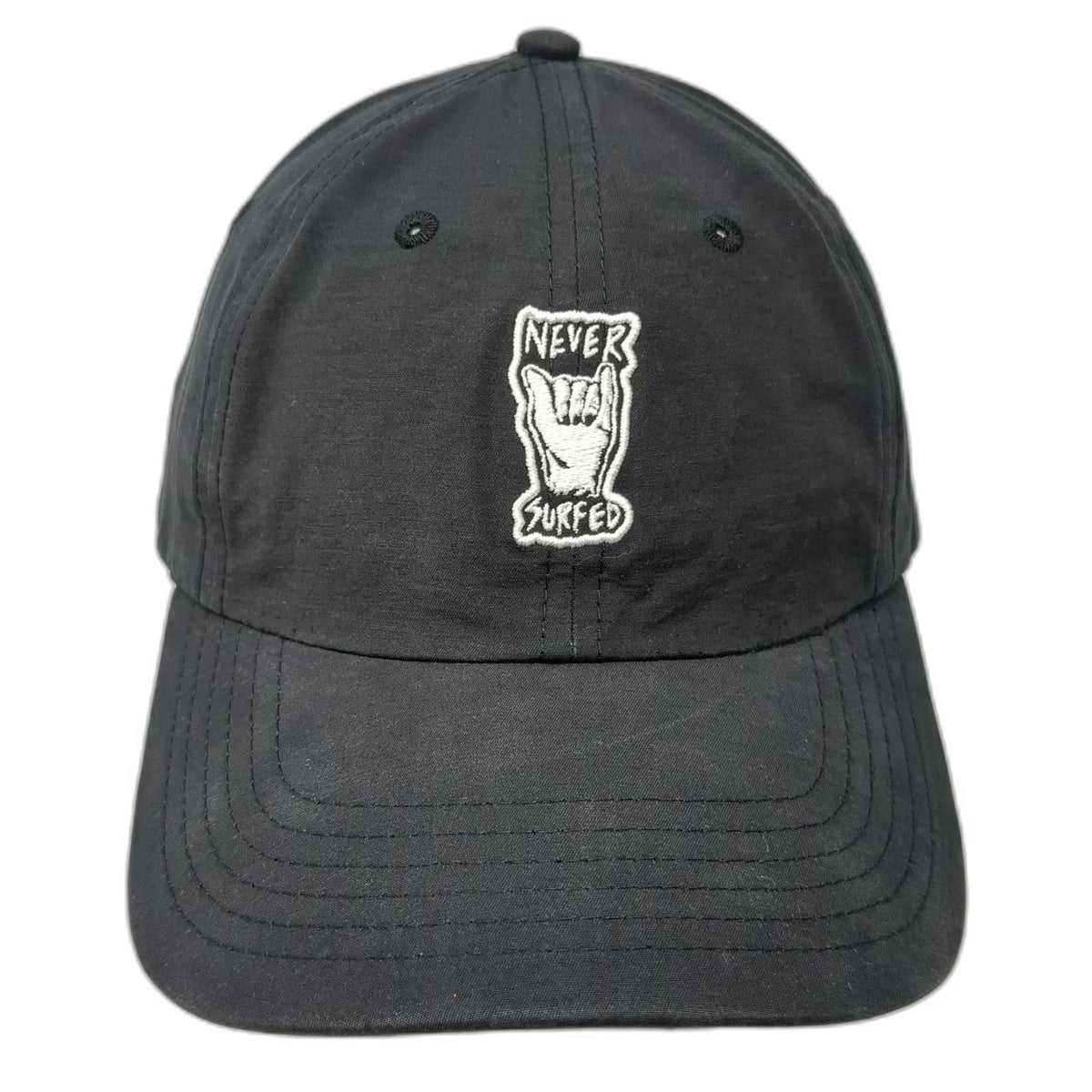 Billabong Baseball Cap Black OSFM Never Surfed Shaka Strapback Nylon Surf Hat