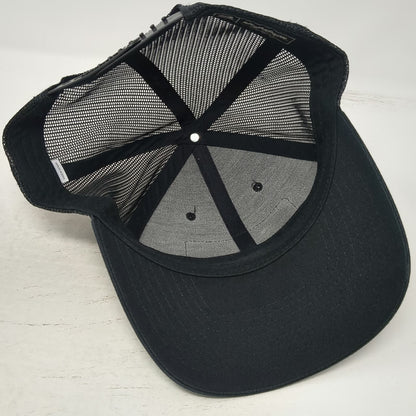 Richardson Trucker Hat Black L Big Sky Academy Mountain Patch Snapback Mesh